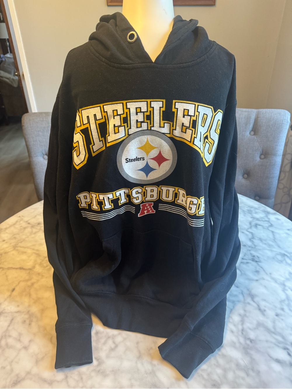 Pittsburgh Steelers Black Hooded Sweatshirt ‘47